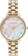 Olivia Burton Captivate Mother-of-Pearl & Crystal Bracelet Watch, 34mm