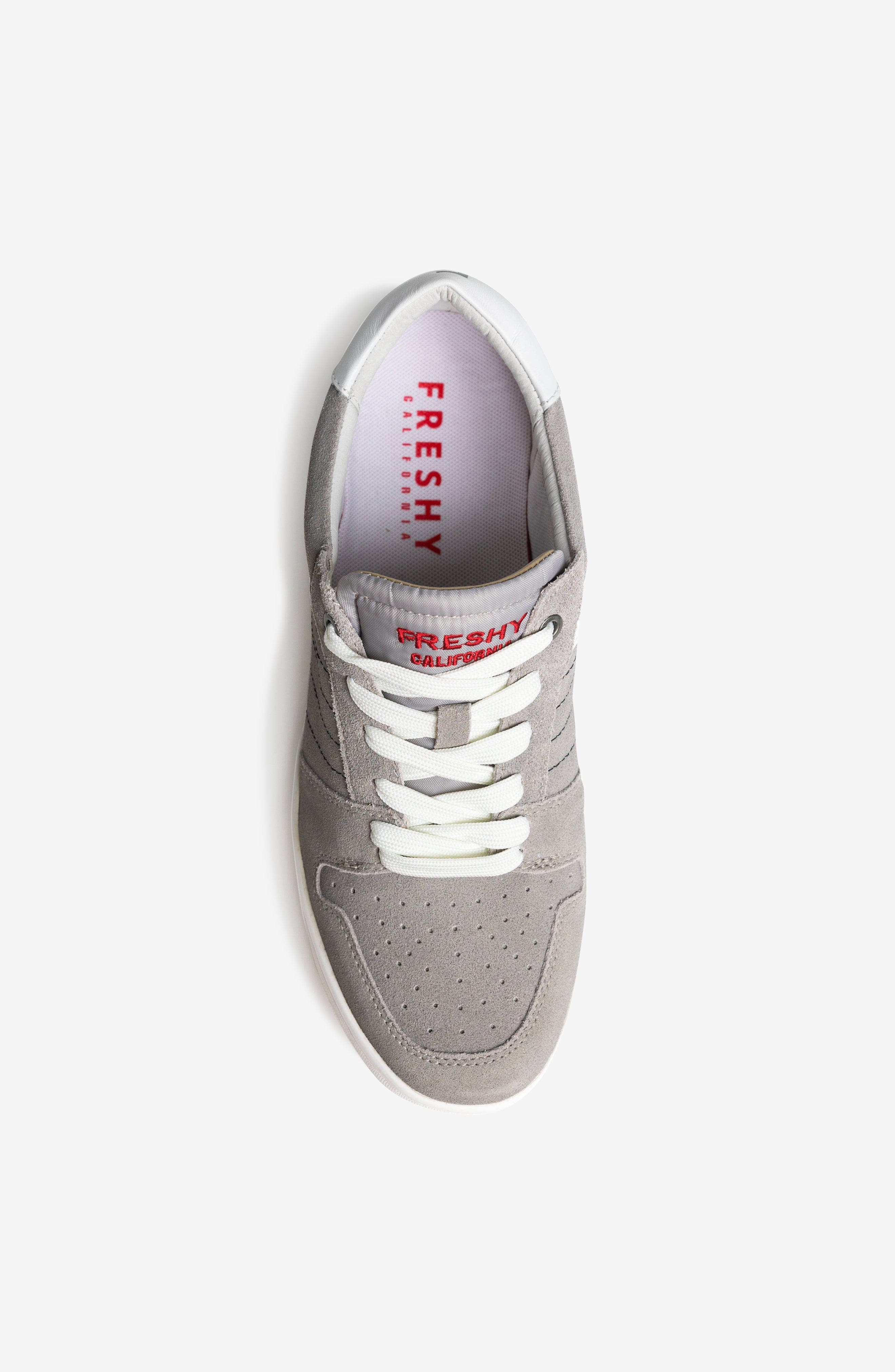 Freshy Kingpin Suede Sneaker, Alternate, color, Grey/White