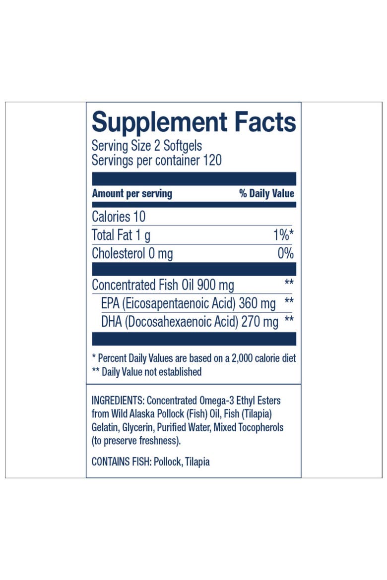 Easy Swallow Omega-3 Fish Oil Mini Softgels 240 mini softgels,, Alternate, color, None