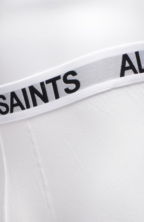 Allsaints 3-pack 5-inch Contour Pouch Boxer Briefs In White