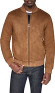 DKNY Faux Suede Bomber Jacket