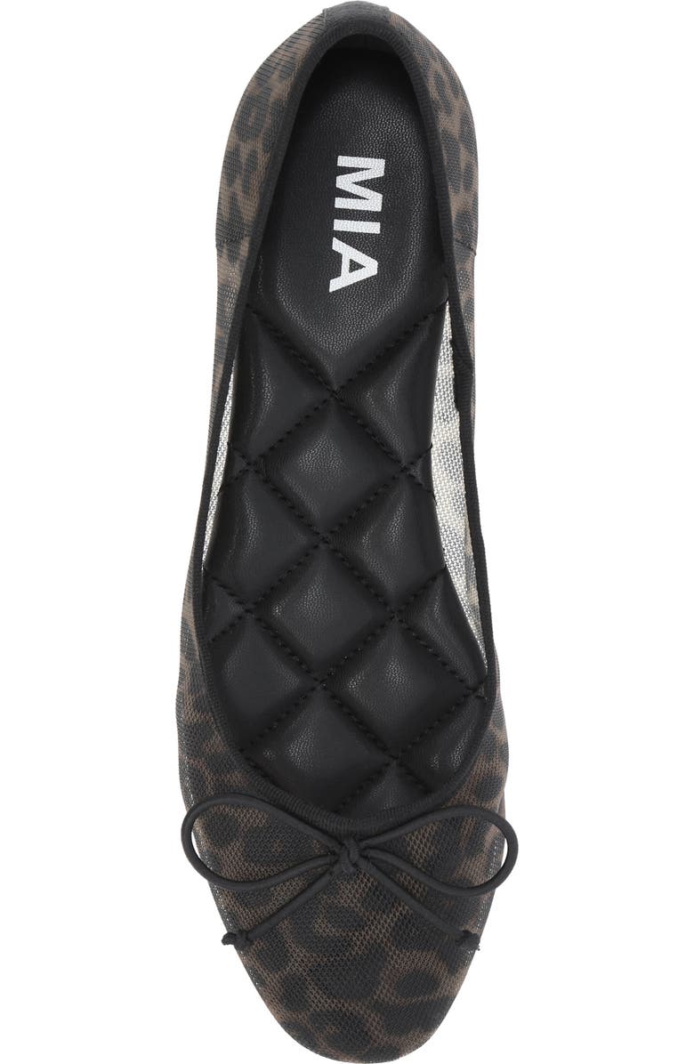 MIA Valtina Mesh Ballet Flat, Alternate, color, Leopard Print