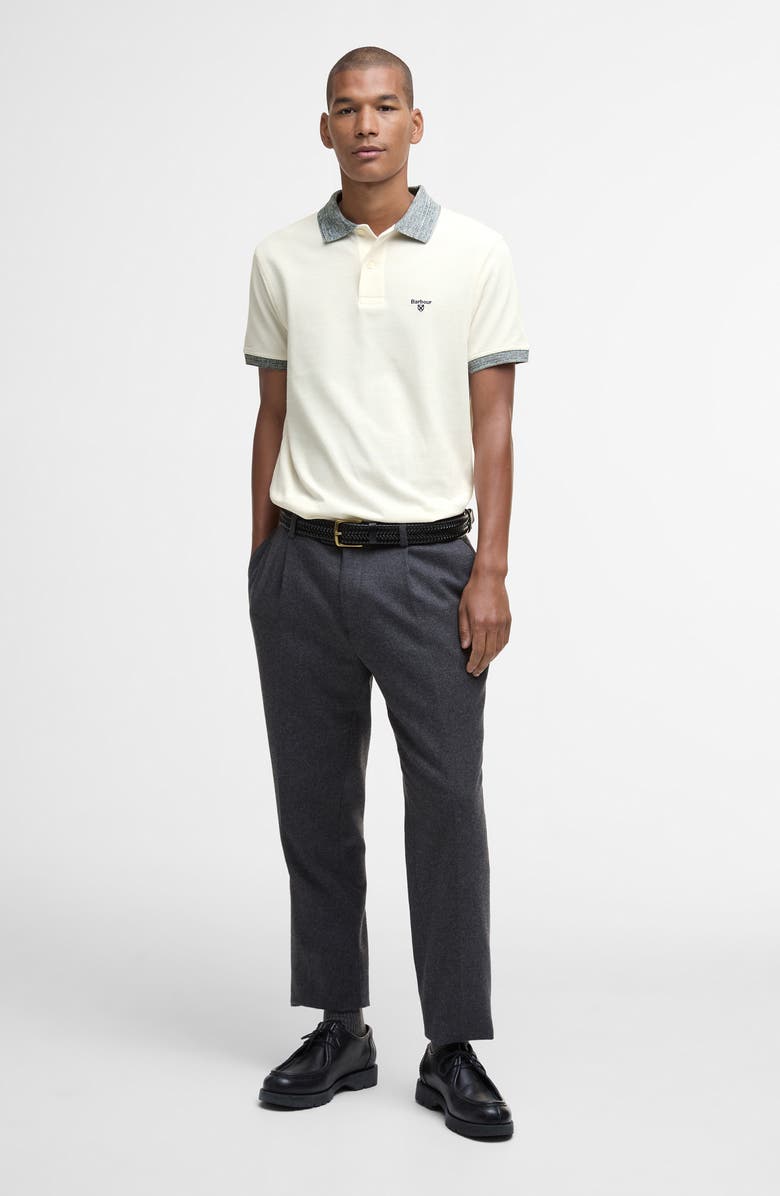 Barbour Marlton Tailored Fit Polo, Alternate, color, Whisper White
