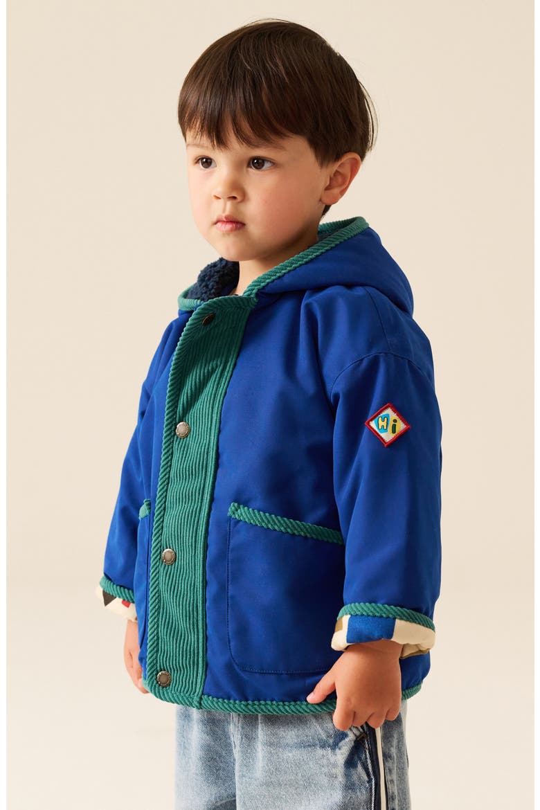 Kids' Fun Hooded Tech Jacket, Alternate, color, MULTI