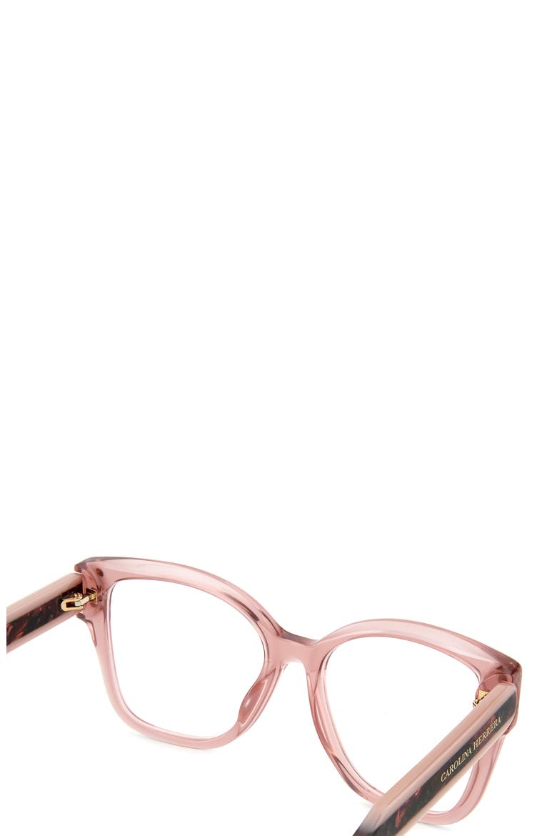 53mm Square Reading Glasses, Alternate, color, PINK