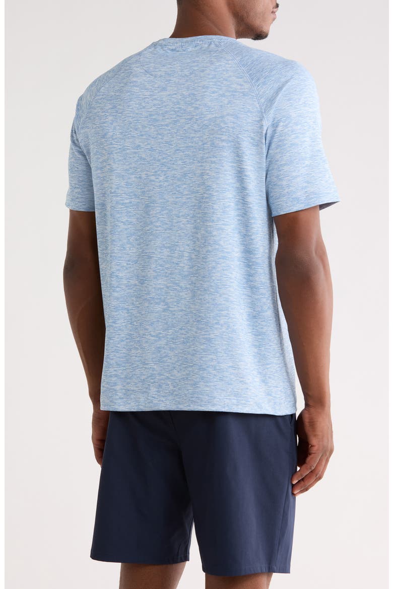 Performance Mini Stripe Raglan T-Shirt, Alternate, color, BLUE