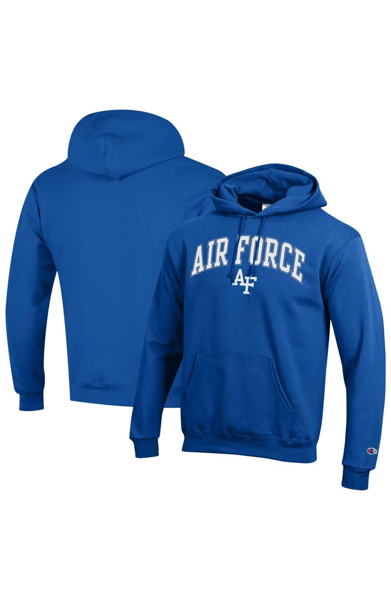 Champion Men's Champion  Royal Air Force Falcons Arch Over Logo Pullover Hoodie, Alternate, color, Royal