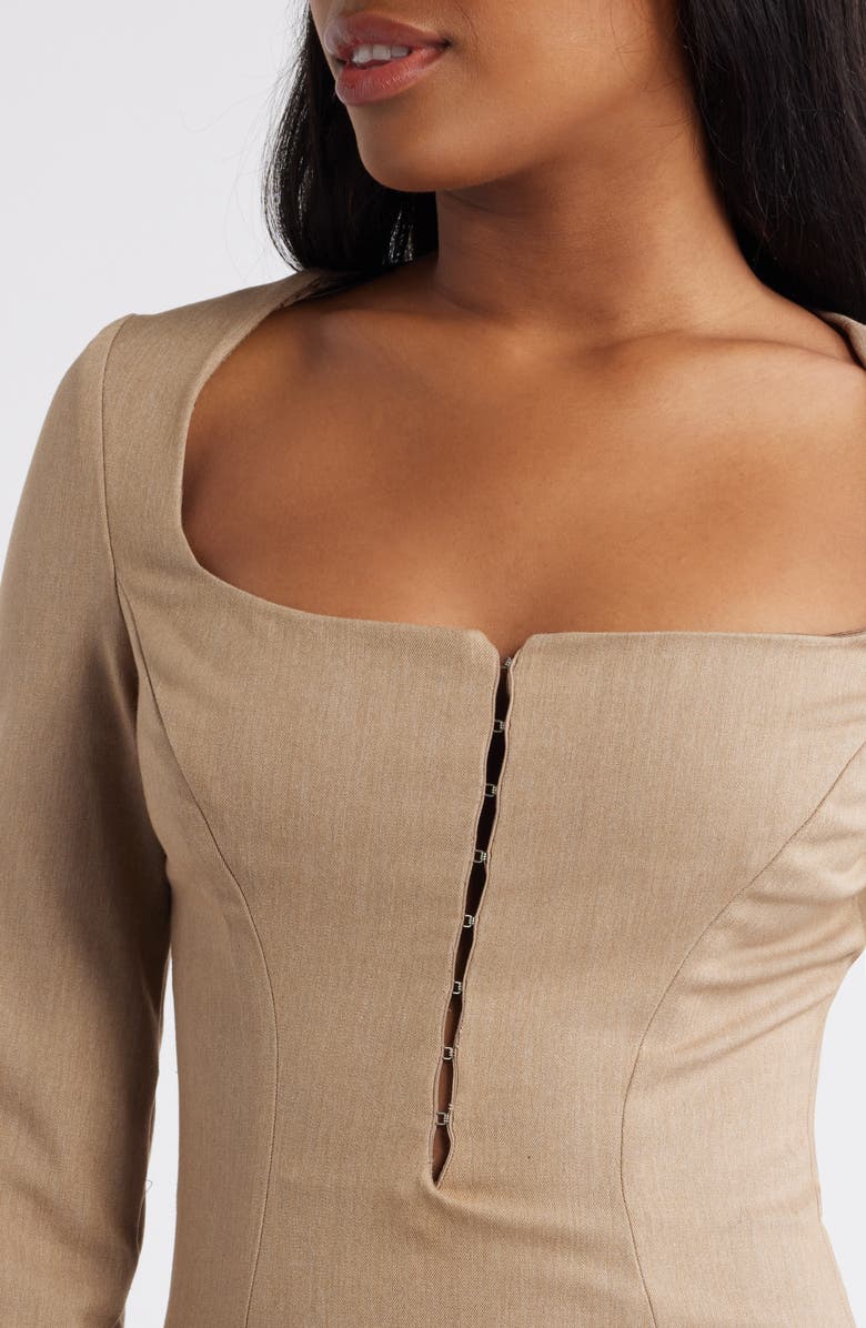 Mistress Rocks Long Sleeve Cocktail Minidress, Alternate, color, 