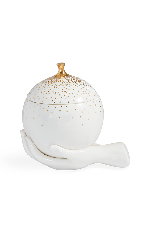 Jonathan Adler Gilded Eve Box In White