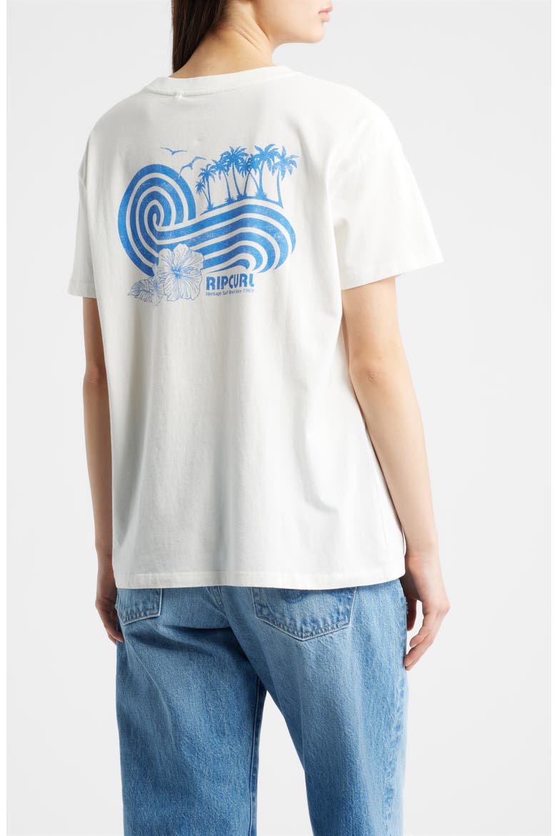 Ocean Break Relaxed Graphic T-Shirt, Alternate, color, BONE