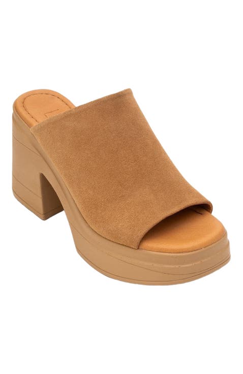 Nola Leather Platform Mules (Women)