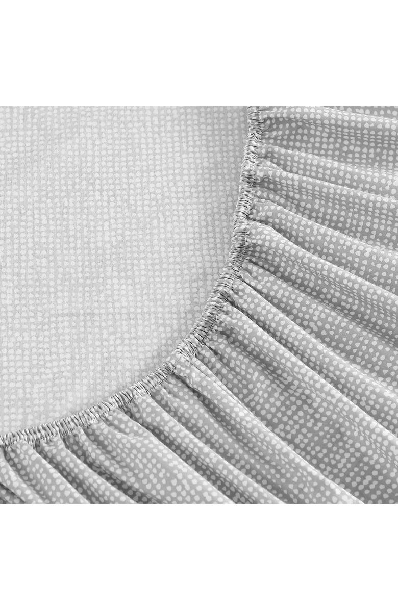 Marimekko Orkanen 200 Thread Count Cotton King Sheet Set, Alternate, color, Open Medium Grey