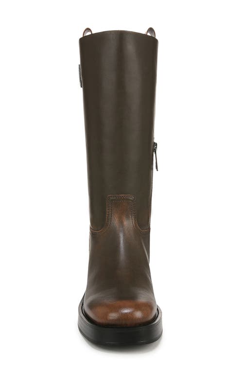 Franco Sarto Trevi Womens Leather Tall Knee-high Boots In Brown