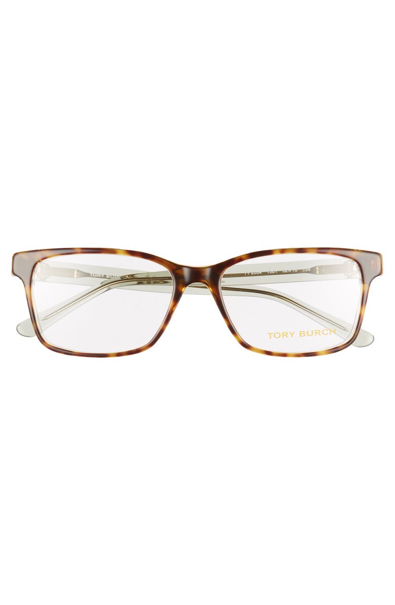 Tory Burch 52mm Rectangle Optical Glasses, Alternate, color,