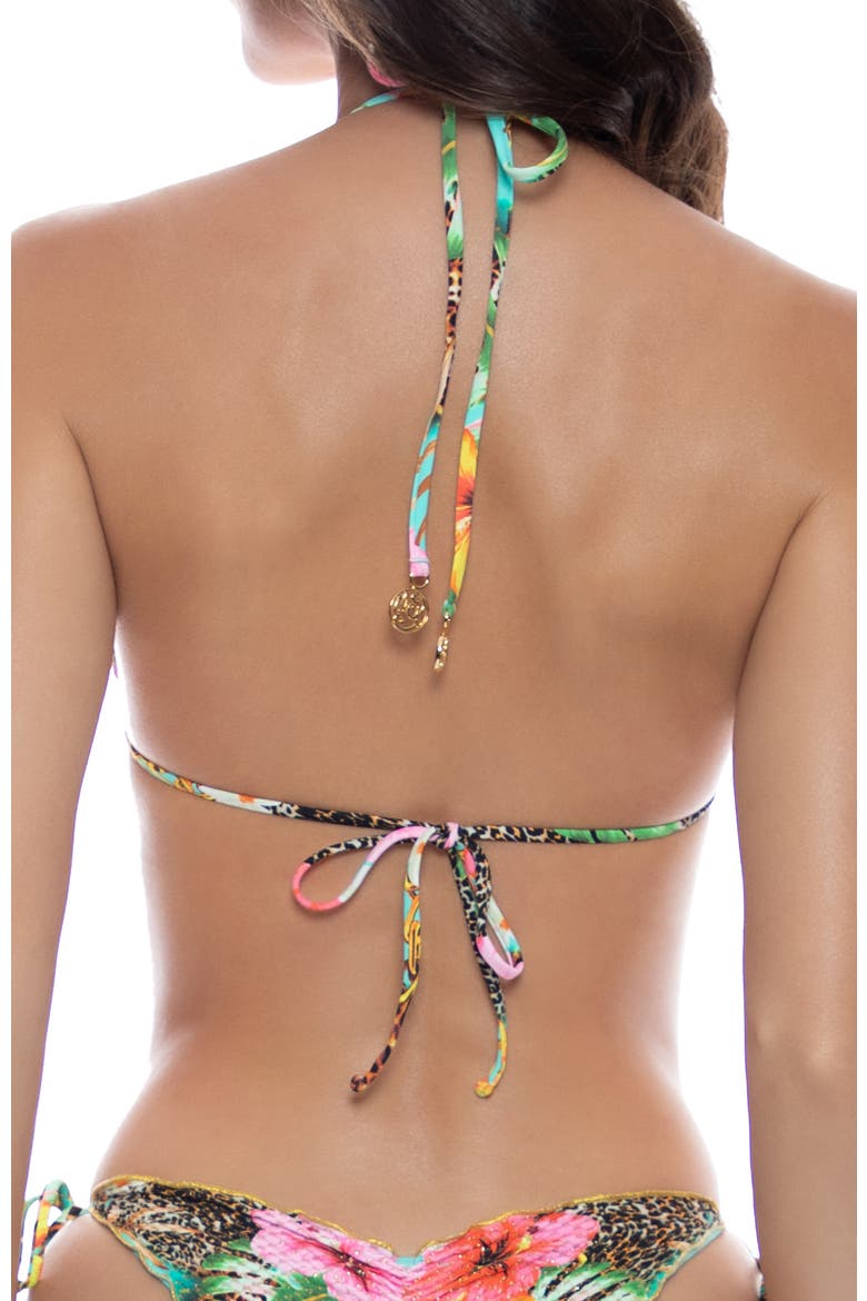 Chain Triangle Top, Alternate, color, Floral