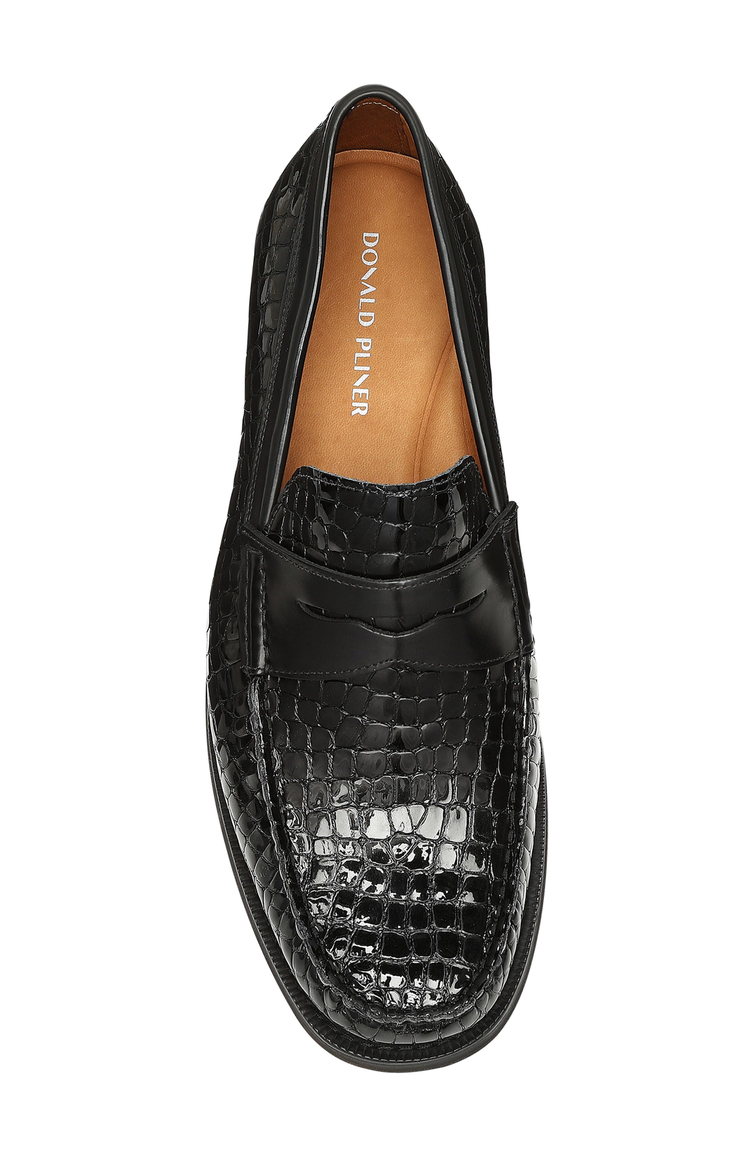 Donald Pliner Miles Croc Embossed Loafer, Alternate, color, 