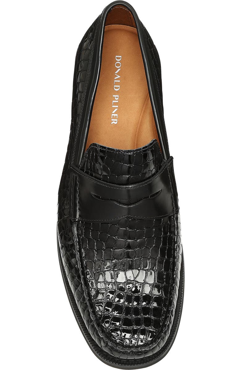 Donald Pliner Miles Croc Embossed Loafer, Alternate, color,