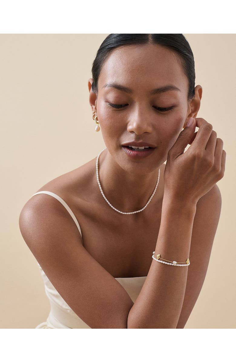 Edge of Ember Marine Pearl Charm Bracelet, Alternate, color, Marine Pearl