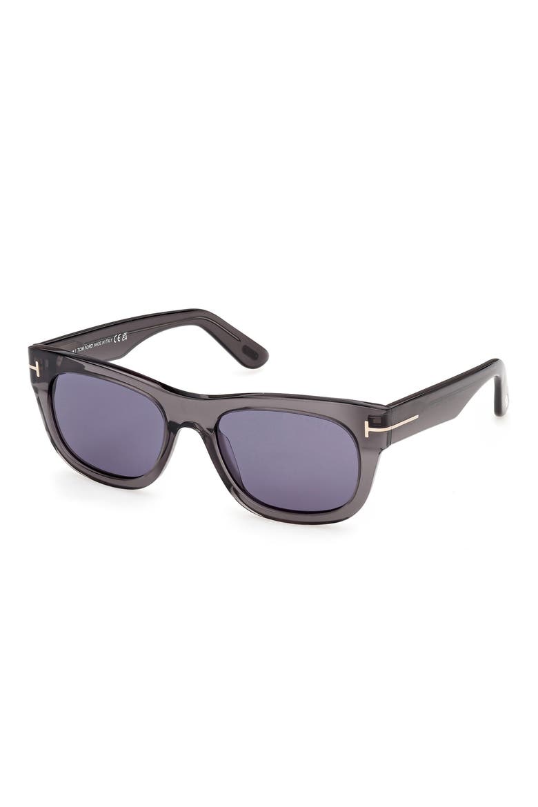 54mm Rectangular Sunglasses, Alternate, color, GREY / OTHER / BLUE