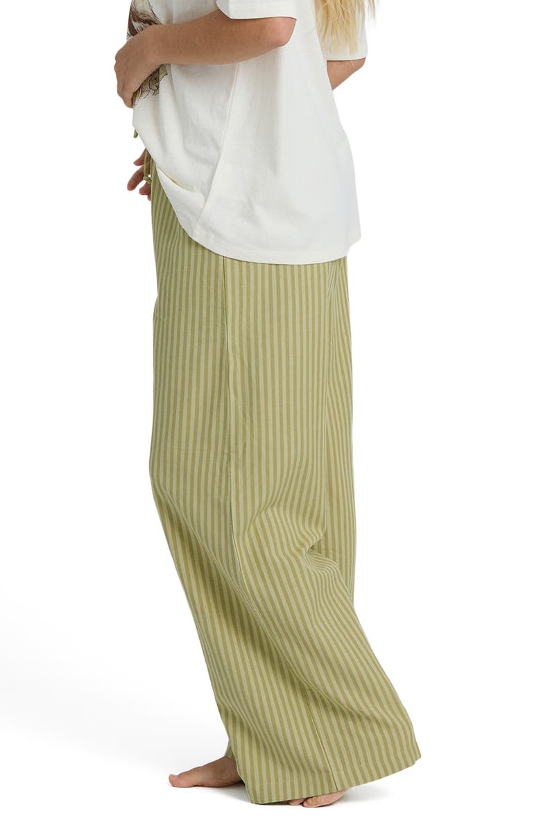 Billabong Another Wave Drawstring Cotton Blend Pant, Alternate, color, Cedar