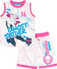 Marvel Ghost-Spider Spider-Man Athletic Tank Top & Shorts Set