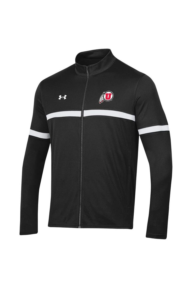 Men's Under Armour Black Utah Utes 2023 Assist Warm Up Full-Zip Jacket, Alternate, color, Black