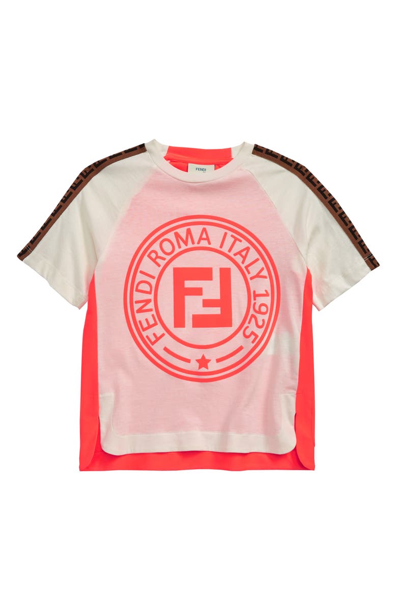 Fendi Neon Logo Tee, Main, color,