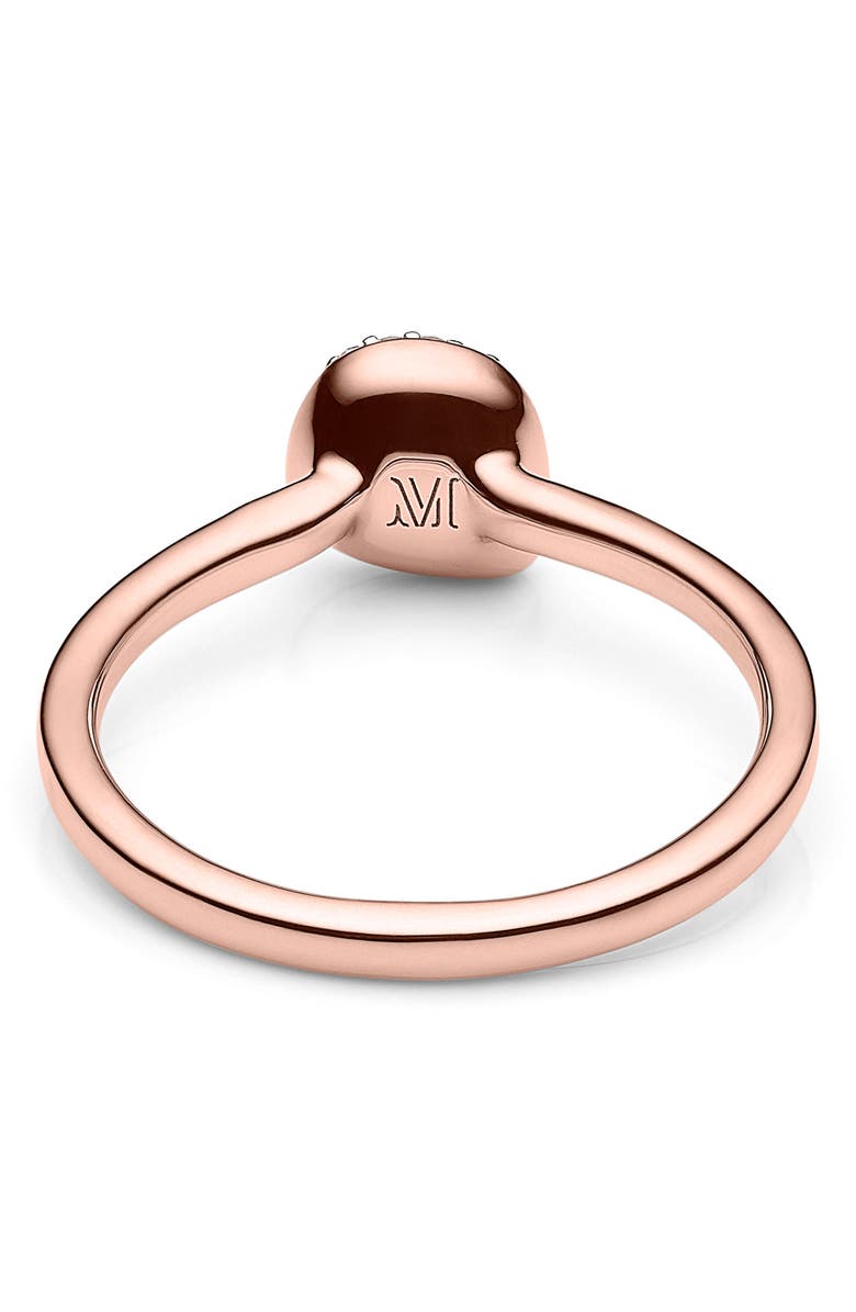 Monica Vinader Nura Mini Diamond Pavé Pebble Stacking Ring, Alternate, color, 