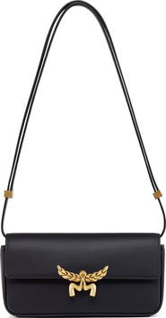 MCM Lauretos Leather Shoulder Bag