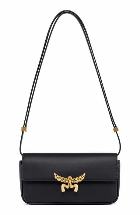 MCM Lauretos Leather Shoulder Bag