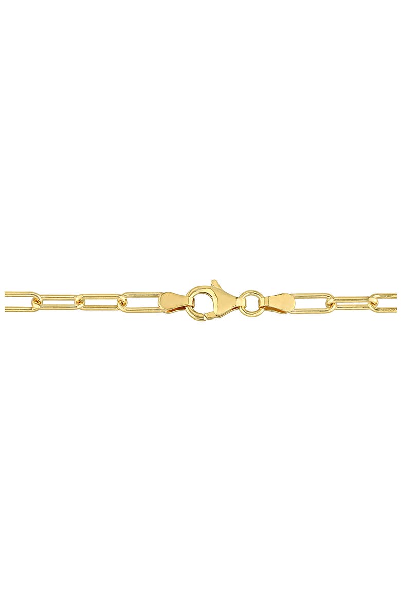 Paper Clip Oval Link Chain Necklace & Bracelet Set, 3.5mm, Alternate, color, YELLOW GOLD
