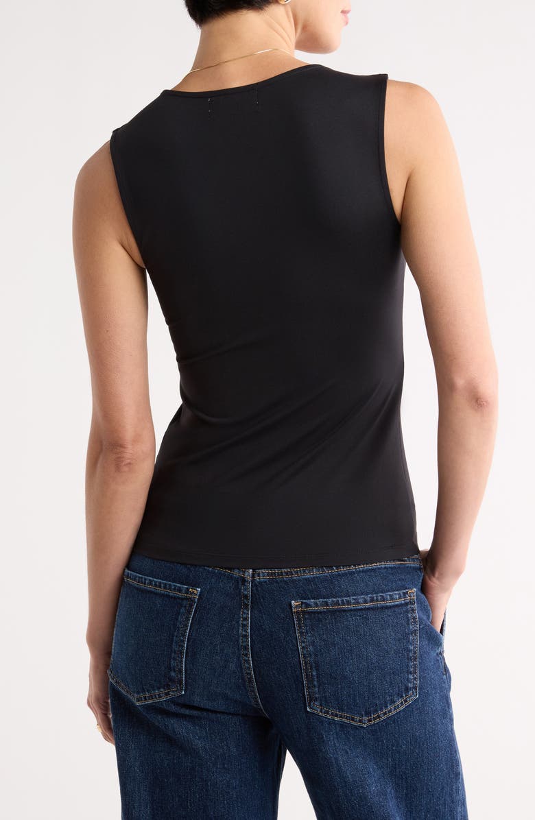 NORDSTROM RACK Sculpted Tank Top, Alternate, color, Black