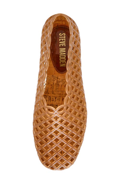 Steve Madden Grove Jelly Flat In Brown
