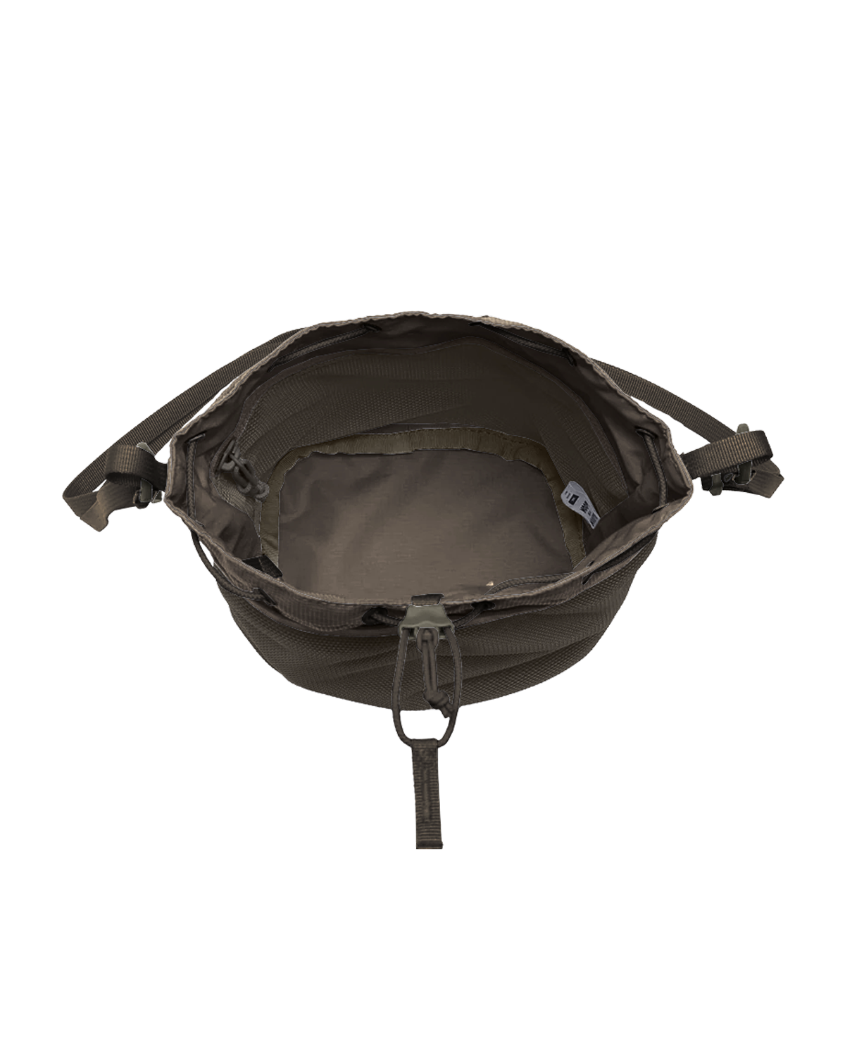 Drawstring Crossbody Pouch, Alternate, color, Charcoal