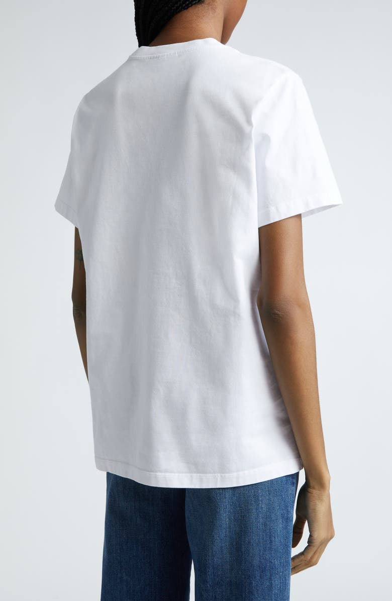 Ganni Bunny Logo Graphic T-Shirt, Alternate, color, 