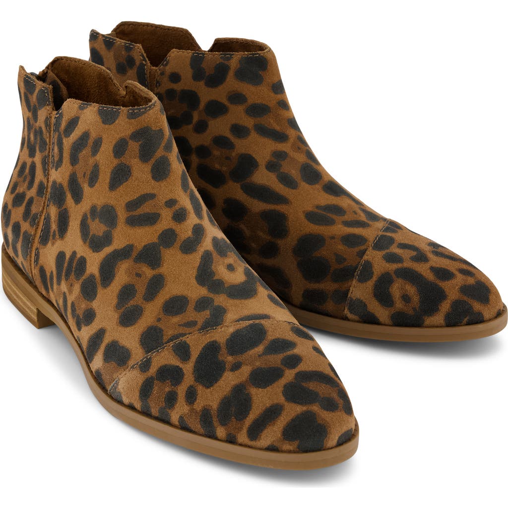 Toms Rylie Cap Toe Bootie In Animal Print