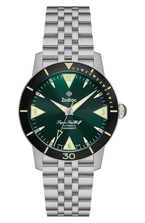 Skin Diver Automatic Stainless Steel Watch, 39mm