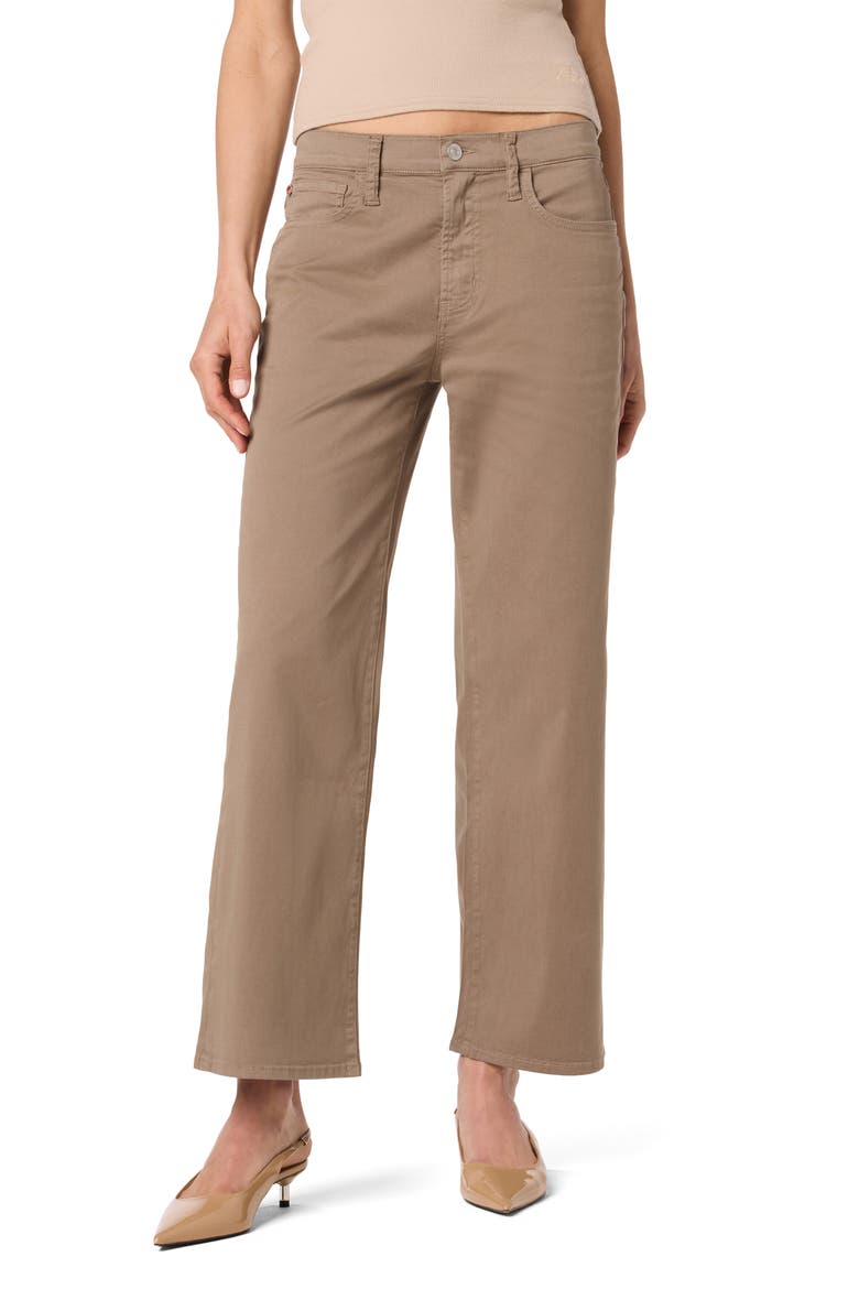 Rosalie High Rise Wide Leg Ankle Crop Pants, Main, color, DESERT TAUPE