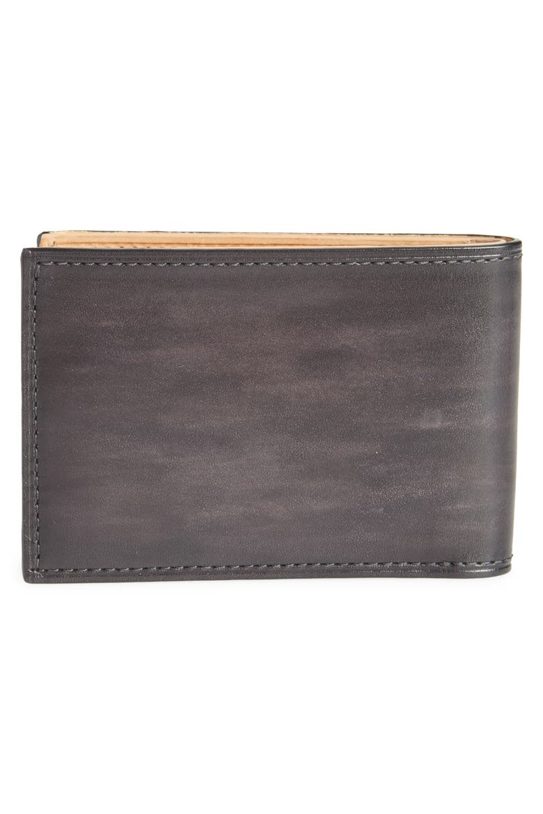 Slim Leather Bifold Wallet, Alternate, color, GREY