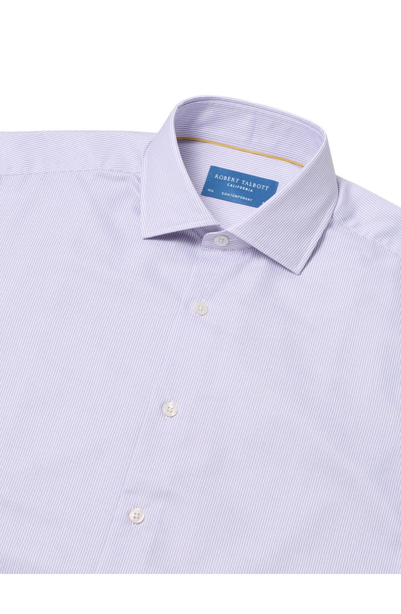Robert Talbott Reynolds Contemporary Stripe Twill Shirt, Alternate, color, Lavender