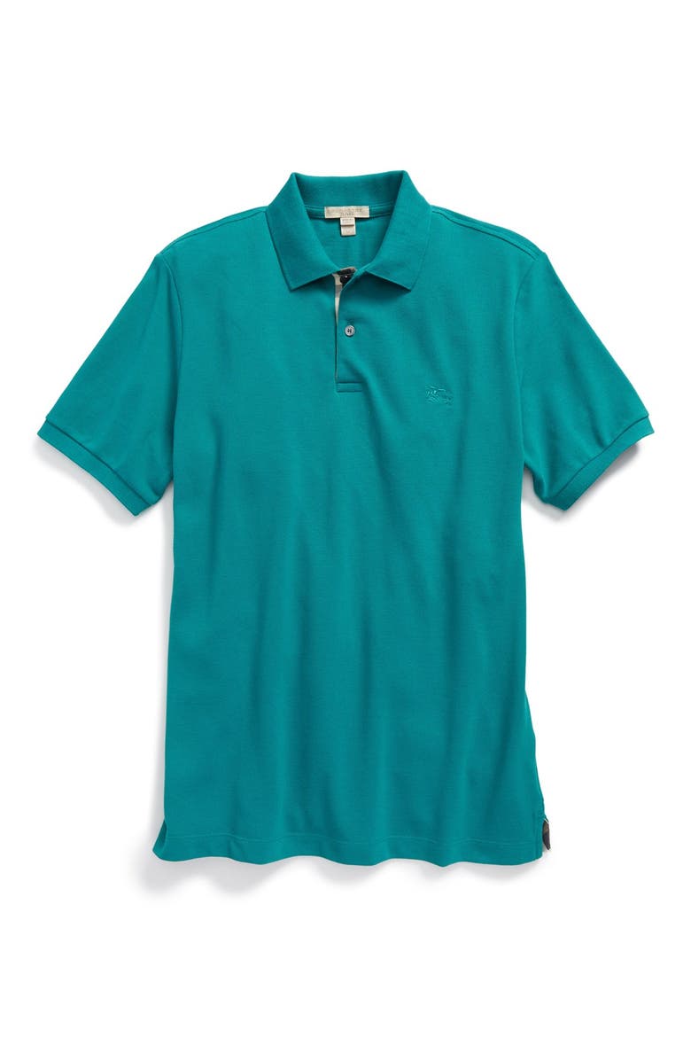 Brit Modern Fit Piqué Polo, Alternate, color, VIBRANT TEAL