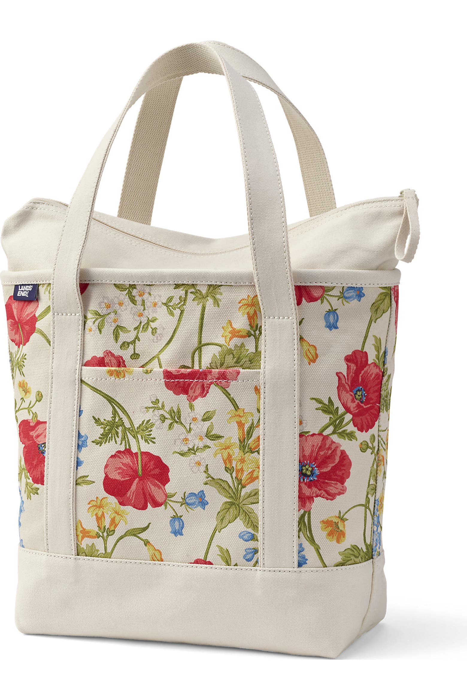 Medium Application Lands' End Medium Denim Zip Top Tote Bag | Nordstrom
