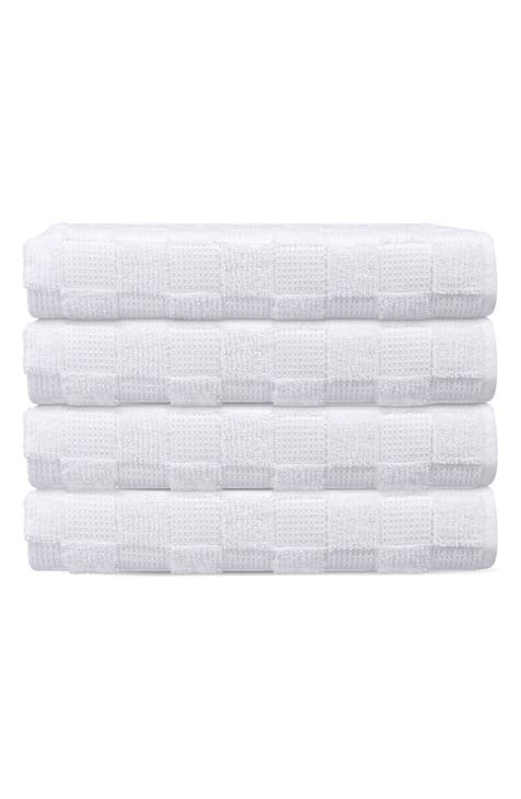 Waffle Terry 4-Piece Turkish Cotton Bath Towel Set