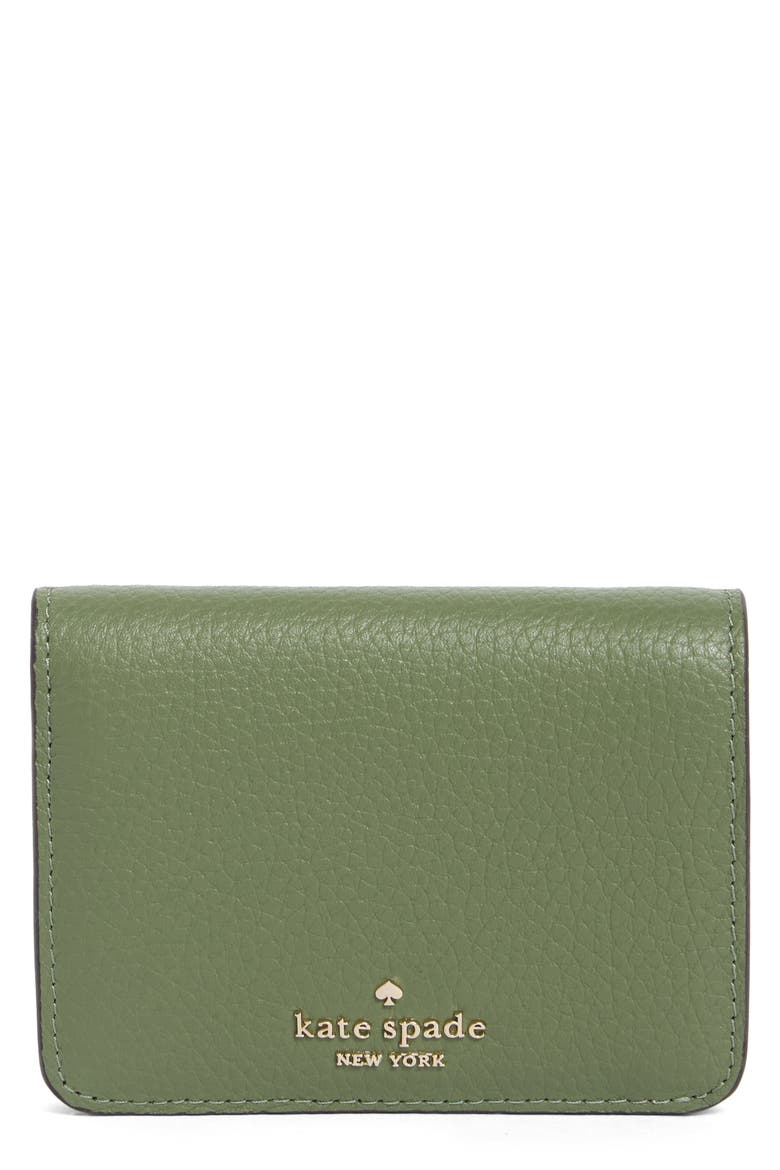lena small bifold wallet, Main, color, CEDAR STAND