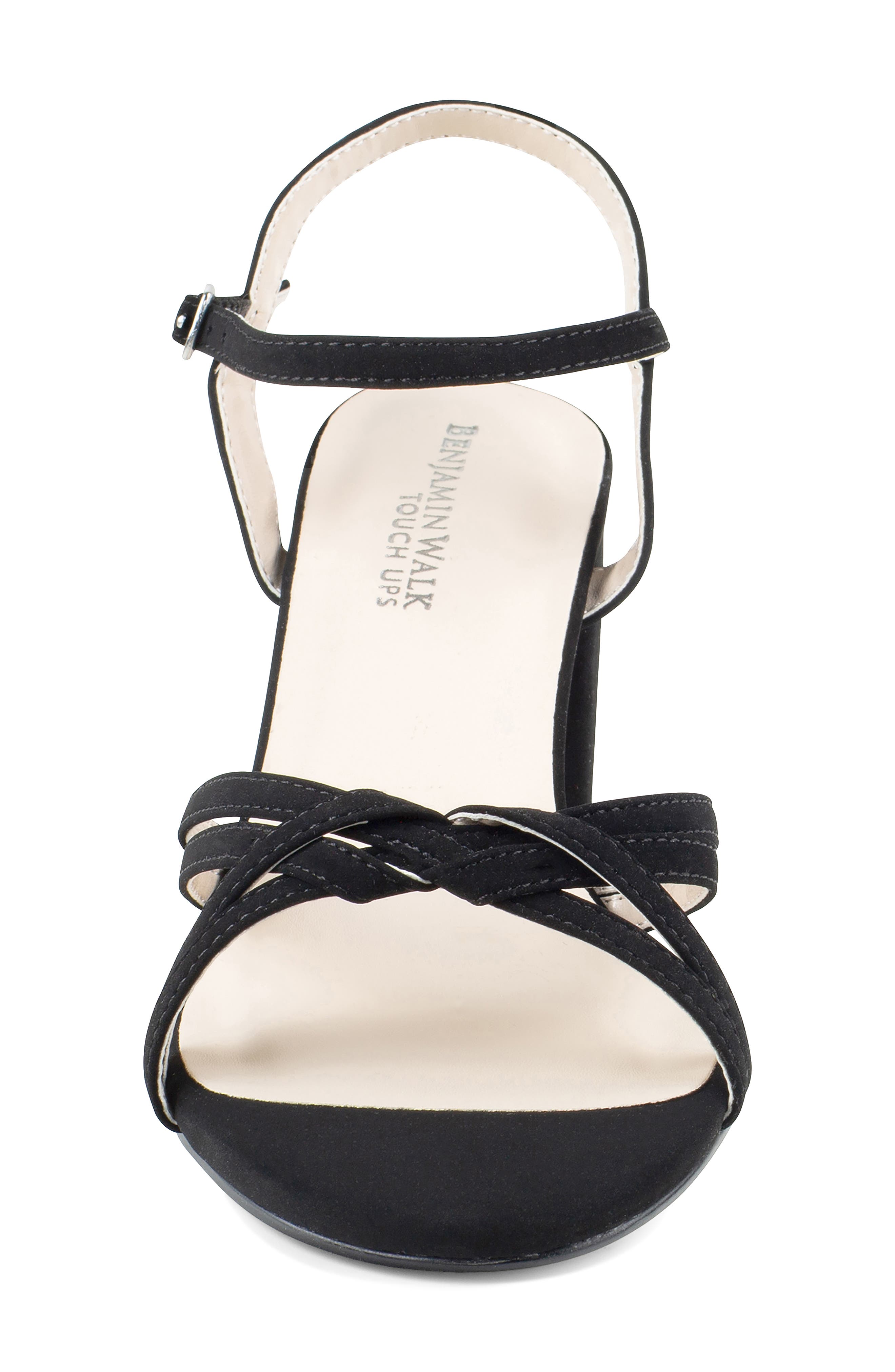 Touch Ups Elle Ankle Strap Sandal, Alternate, color, Black