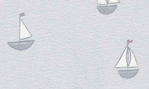 Quincy Mae Sailboats T-shirt & Shorts Set In Sky