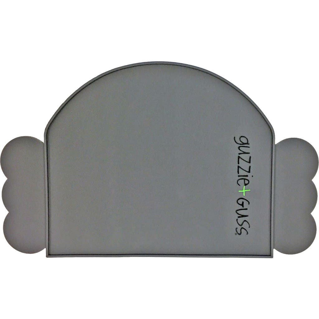 Guzzie and Guss Baby Silicone Placemat - Easy to Clean, Dishwasher Safe & Fits Hook-on Highchairs in Grey  product