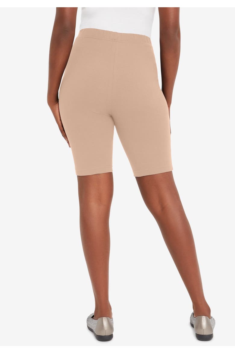 Everyday Stretch Cotton Bike Short, Alternate, color, NUDE