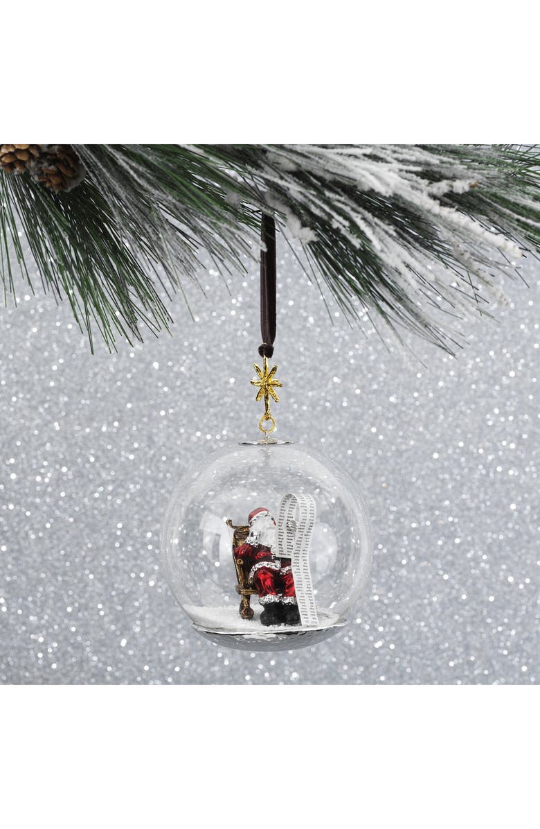 Michael Aram Santa Snow Globe Ornament, Alternate, color, Red Multi