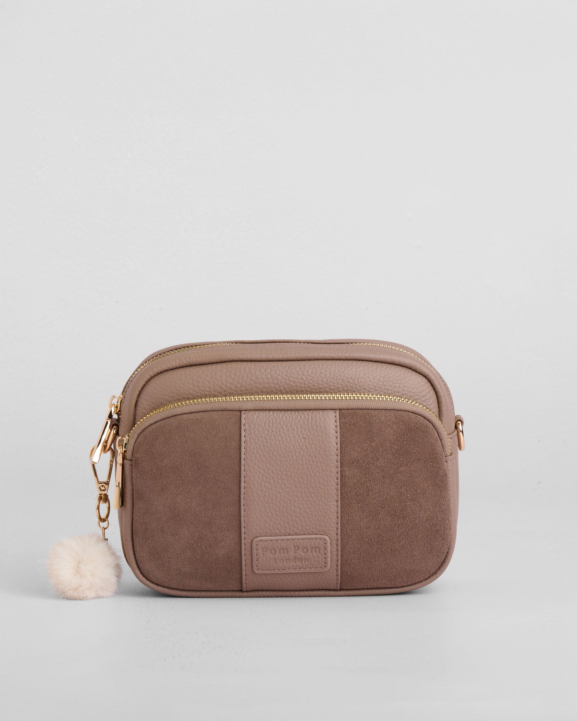 Pom Pom London Original Crossbody Bag, Main, color, Mocha